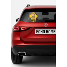 Asitan Araba Arkası Arabada Bebek Var Sticker Oto Sticker – Sarı Şapkalı Erkek Bebek Modeli