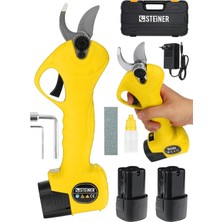 Asitan Steiner Alman 128 Vf 10 Ah Kömürsüz Motor Akülü Bağ Makası Dal Budama Kesme Makası Makinesi