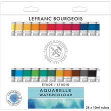 Asitan & Bourgeois 301449 Sulu Boya Seti, 24 Güçlü Stüdyo Sulu Boya, Yüksek Kaliteli Sulu Boya, Mükem