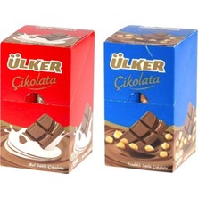 Asitan Ülker Sütlü Baton Çikolata 30 gr 12 Li + Fındıklı Baton Çikolata 30 gr 12 Li