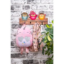 Asitan Berenden Deep Creations Çocuk Odası Duvar Askılığı 4 Askılı Montessori Doğal Ahşap Uv Bask