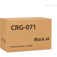 Asitan Canon Uyumlu Muadil CRG071 Chipsiz Laser Toner LBP122/MF272/MF275 4'lü Avantaj Paket