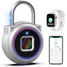 Asitan Parmak Izi Asma Kilidi, Soyunma Bluetooth, Mobil Uygulama, Anahtarsız Biyometrik Akıllı Asma Kili