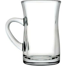 Asitan Paşabahçe Mila Kulplu Çay Bardağı, 145CC, Beyaz, 12 Adet Set