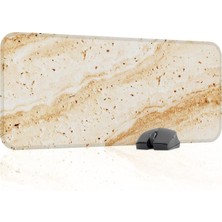Asitan Traverten Oyuncu Gaming Mouse Pad Kauçuk Kaymaz Taban Mousepad (V2, 70X30 Xl)