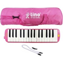 Asitan Lino 32 Tuşlu Melodika Bez Çantalı Pembe Renk
