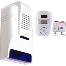 Asitan LR-NG300 Kablosuz Hareket Dedektörlü Alarm Seti + Caydırıcı Alarm Dış Siren - Sahte Alarm Kut