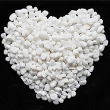 Asitan Beyaz Dolomit Taş 1 kg 1,5-2,5 cm Dere Çakıl Taşı Bahçe Süs Taşı Saksı Teraryum Taşı Akv