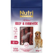 Asitan Beef & Rawhide Köpek Ödülü, 80GR, Sığır ve Sığır Derisi, Kalsiyum ve Kolajen Destekli