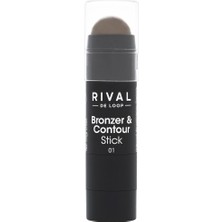 Asitan Bronzer & Contour Stick No.01, 5 G, Kahverengi