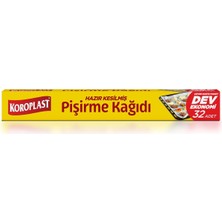Asitan Koroplast Hazır Kesilmiş Pişirme Kağıdı 32 Adet Dev Ekonomi 42X37 Cm, Helal Sertifikalı, Fır