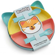 Asitan Kitty 7 Parça Mama Tabağı Seti, Bölmeli, Bpa Içermez, Bulaşık Makinesinde Yıkanabilir (Trop