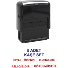 Asitan Muhasebe Kaşesi Hazır Ibareli Otomatik Mühür - Ödendi/iptal/muhasebe/aslı Gibidir/görülmü