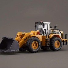 Asitan Oyuncak Sürtmeli Sesli Işıklı Metal Kepçeli Buldozer Inşaat Aracı