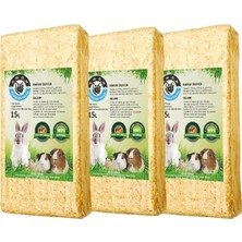 Asitan Amon Petshop Doğal Çilek Kokulu Kemirgen Talaşı 3'lü 15 Lt