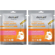Asitan Dermokil C Vitamini Serum Kağıt Maske 23 gr 2li Paket