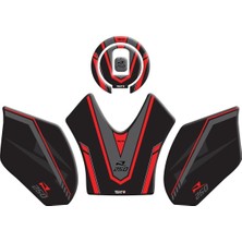 Asitan Rks R250 Kırmızı Tank Pad Redline Grafik