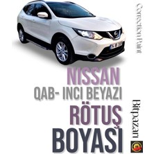 Asitan Flea Market Nissan Qashqai Inci Beyaz Otomobil Çizik Giderici Rötüş Boyası 20+20ML Çift Şiş