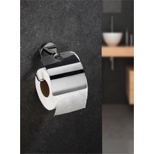 Asitan Delmeye Son Yapışkanlı Tuvalet Kağıtlığı Wc Kağıtlık Tutucu Krom YK-703
