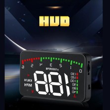 Asitan 3.5 Inç Hud Head Up Display Obd2 Dijital Araç Hız Göstergesi Ön Cam Projektörü