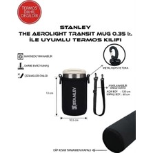 Asitan Safir Kamp Stanleye The Aerolight Transit Mug 0.35 Lt ile Uyumlu Omuz Askılı Kılıf