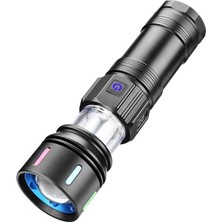 Asitan GP-284 80 Watt 8000 Lümen El Feneri - 4 Ledli (Kırmızı - Mavi - Beyaz - Sarı)