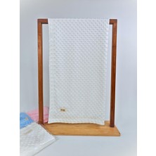 Asitan Nohut Kız/erkek Bebek Battaniyesi Kundağı Çift KATLI%100 Pamuklu Çok Amaçlı Örtü 90X85CM E