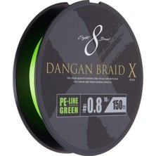 Asitan Major Craft Mc Dangan x Braid Ip Dbx8 Pe 0.8 150 Metre Yeşil