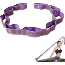 Asitan Xspring Esneme Kayışı, Elastik Yoga Esneme Kayışı, 9 Ilmekli Yoga Kayışı, Fizik Tedavi, Pi