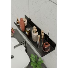 Asitan Risingmaber 3m Ultra Güçlü Yapışkanlı Siyah Çok Amaçlı Organizer Raf, Banyo Askısı ve Ban