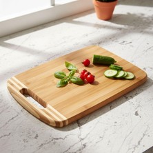 Asitan Bambu Kesme Tahtası Antibakteriel Yıkanabilir Doğrama Tahtası Dikdörtgen 34X24CM | Antibakteriy