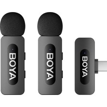 Asitan Boya BY-V20 Type-C Kompakt Kablosuz Yaka Mikrofonu (Yeni Versiyon)