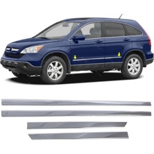 Asitan Melexı Honda Cr-V 2007-2011 Arası Için Krom Yan Kapı Koruma Çıtası 4 Kapı 4 Parça