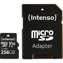 Asitan Professional Microsdhc 256 GB Class 10 Uhs-I, U3, V30 Hafıza Kartı, Sd Adaptör Dahil, 4K Kayıtla