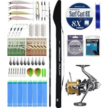 Asitan Outdoor Pro Olta Seti Okuma Obsidian Super Light Tele Surf 420CM 100-220GR Olta Kamışı&shimano Ma