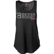 Better Bodies Raw Cut Tank Top, Black