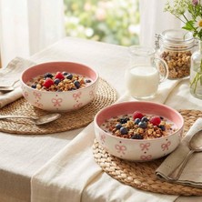 Asitan Seramik Salata Kasesi, Yulaf Granola ve Kahvaltı Kasesi, Sağlıklı Beslenme ve Diyet Kabı, Smoot