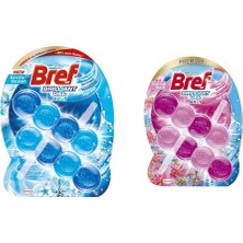 Asitan Bref Wc Brilliant Gel Duopack Klozet Bloğu 1 Çiçek 1 Okyanus, 2 x 2'li Paket