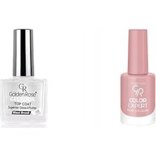 Asitan Golden Rose Gel Look Top Coat & Oje Seti