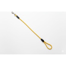Asitan 130 cm Sabit Ip Köpek Gezdirme Kayışı – Dayanıklı Halat Tasma, Metal Klipsli (Sarı)