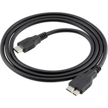 Asitan USB Type C To Micro USB 3.0 Taşınabilir HDD Hard Disk Kablosu 1m 1 Metre