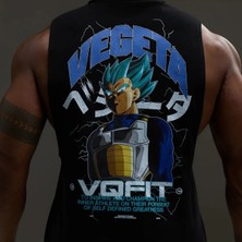 Vanquish Dbs Vegeta Ssgss Black Oversized Sleeveless