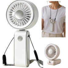 Asitan Coverzone Mini El Fanı / 3 Hız Modu, 90° Ayarlanabilir, Boyun Askılı, 15 cm Kompakt Taşınabil