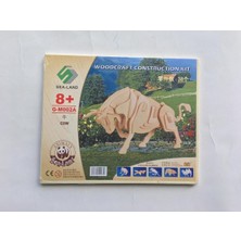 Asitan Ahşap 3D Boğa Maketi Puzzle