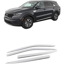 Asitan Kia Sorento ile Uyumlu Ferrous Oem Abs Krom Cam Rüzgarlığı 2021 ve Üstü