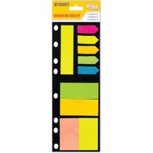 Asitan Postit Yapışkan Not Seti Klasöre Takma Tabanlı Renkli Ofis Organizatörü
