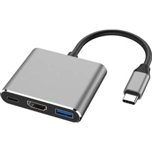 Asitan USB 3.1 Type-C To HDMI USB 3.0 Yüksek Hızlı 4K 2k Ultra Hd Çevirici Dönüştürücü Adaptör K