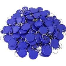 Asitan Mıeleu Blue 100PCS/PACK Rfıd 13.56MHZ Ic Keyfob Token Key Ring For Access Control Compatible With Mı