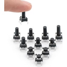 Asitan Lunatic Htf 100 Parça Tact Switch Seti 6x6 Dip Kılıf 10 Farklı Boy Plastik Çantada
