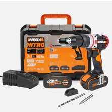 Asitan WX354.4 20V 4.0AH Li-Ion Çift Akülü Kömürsüz Profesyonel Şarjlı Darbeli Matkap
